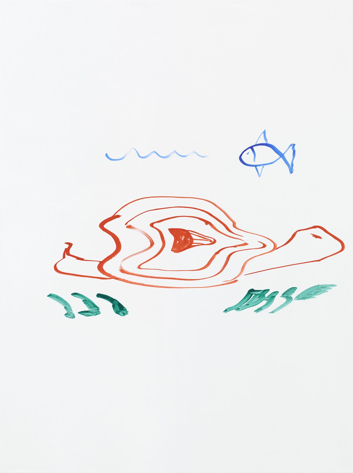 Michael Krebber MK.314, 2015 Acrylic on canvas 47 1/4 x 35 3/8 inches (120 x 89.9 cm)