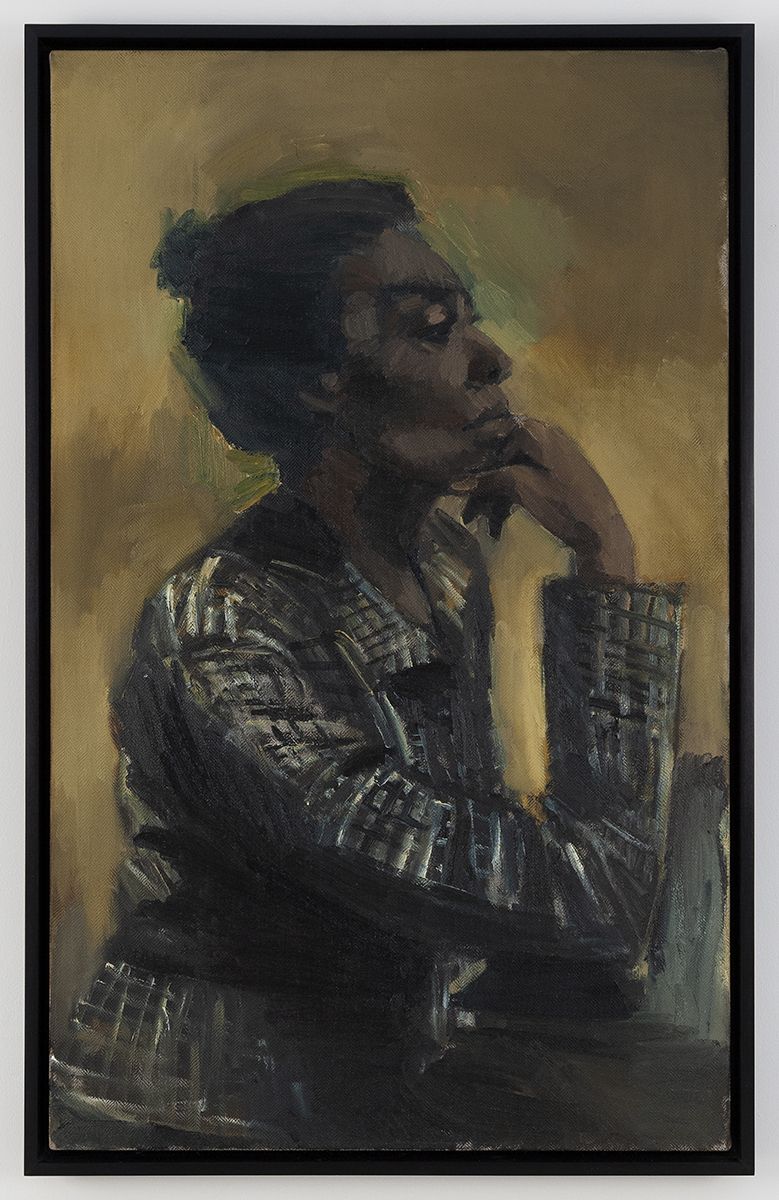 Lynette Yiadom-Boakye Jubilee, 2016 Oil on canvas 41 1/2 x 25 3/4 inches (105.4 x 65.4 cm)