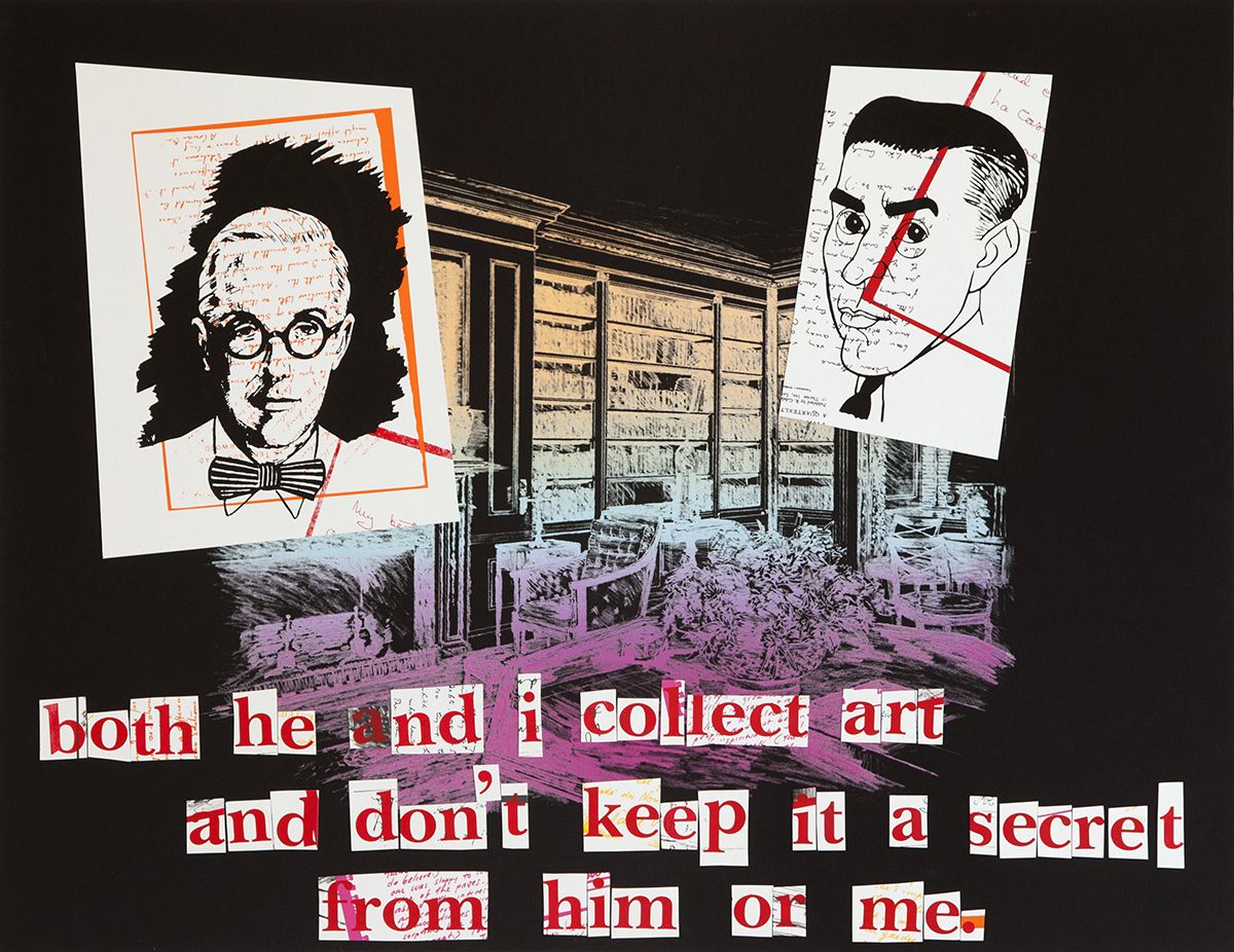 Untitled, 2014, silkscreen, paper: 35 1/4 x 44 1/8 inches, frame: 37 3/4 x 46 7/8 inches, signed