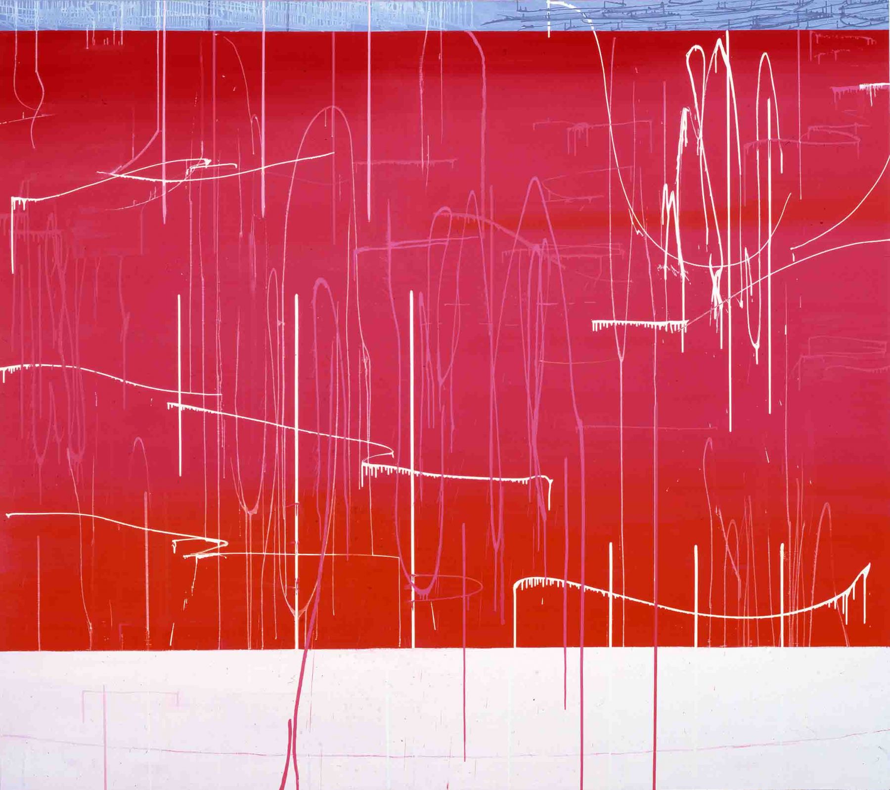 Untitled (Sunset Orange), 2001, Oil on canvas, 90 x 102 inches