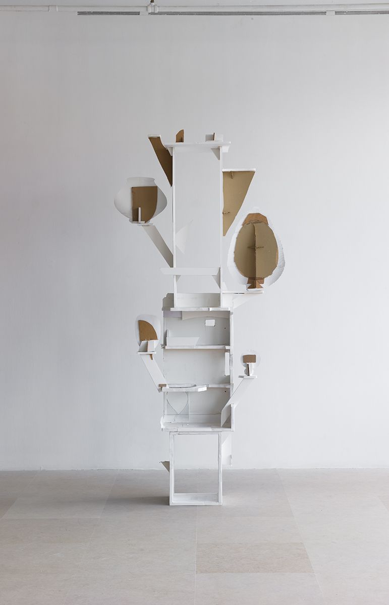 Eight More Petals, 2013, Wood, foam core, cardboard, paper, tape