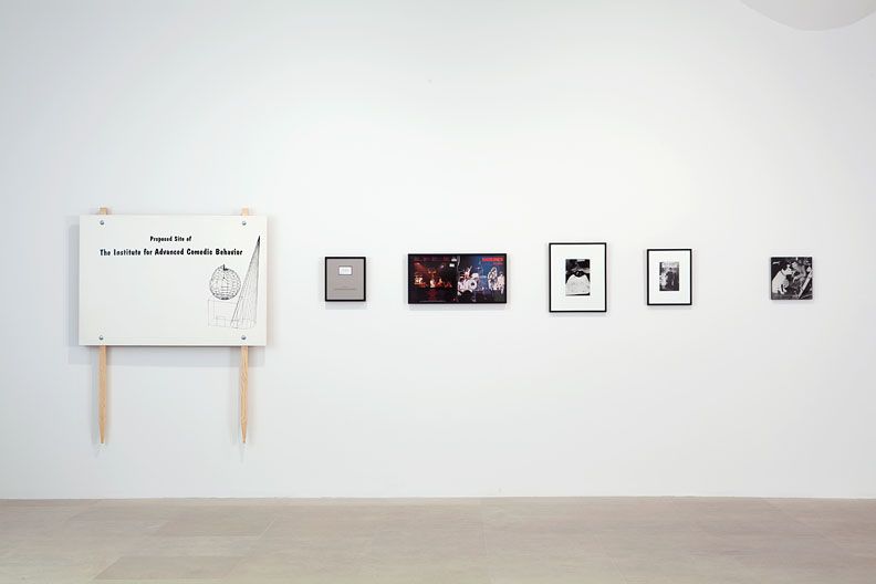 David Robbins, Five Instances of Concrete Comedy In the Form of Signs, 1993, mixed media, installation dimensions variable