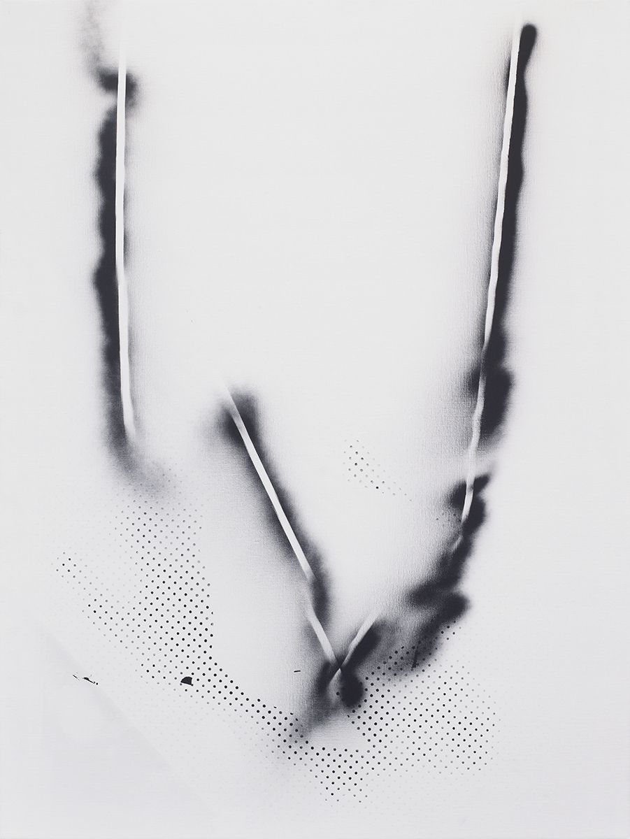 Michael Krebber Untitled (1), 2013 Lacquer on canvas 63 x 47 1/2 inches (160 x 120 cm)