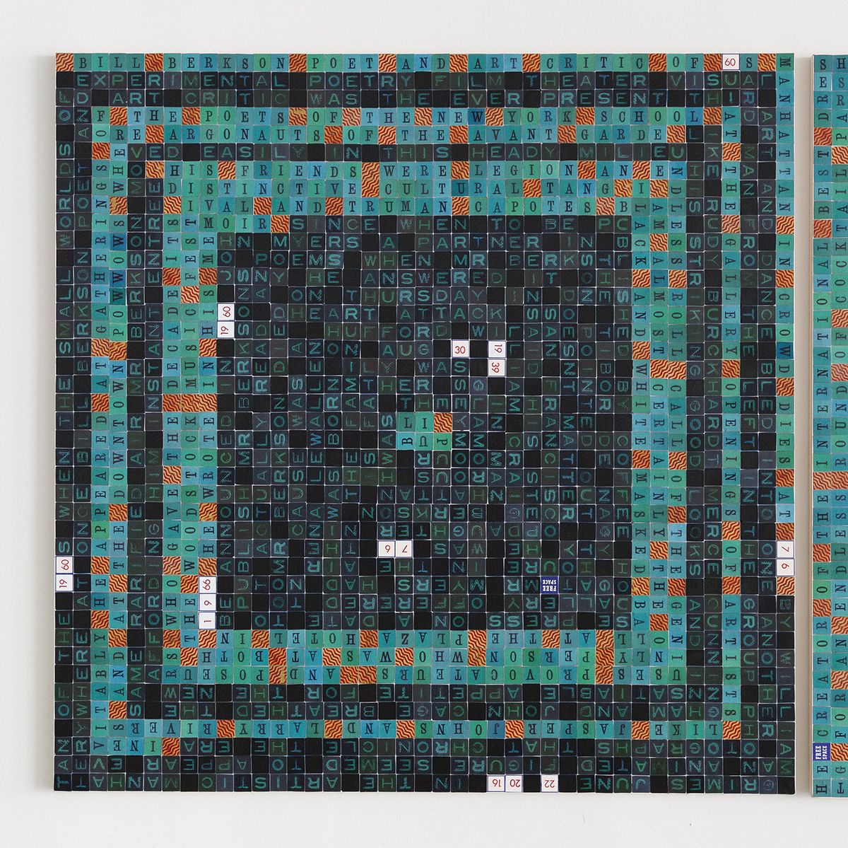 Allen Ruppersberg, Three San Francisco Poets (Bill Berkson), 2017 (detail)