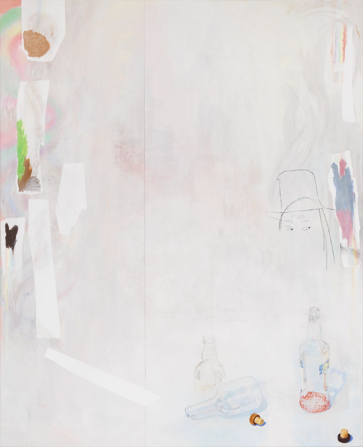 Monika Baer In Pieces, 2013-2015 Oil on canvas 98 3/8 x 80 3/8 inches (250 x 204 cm)
