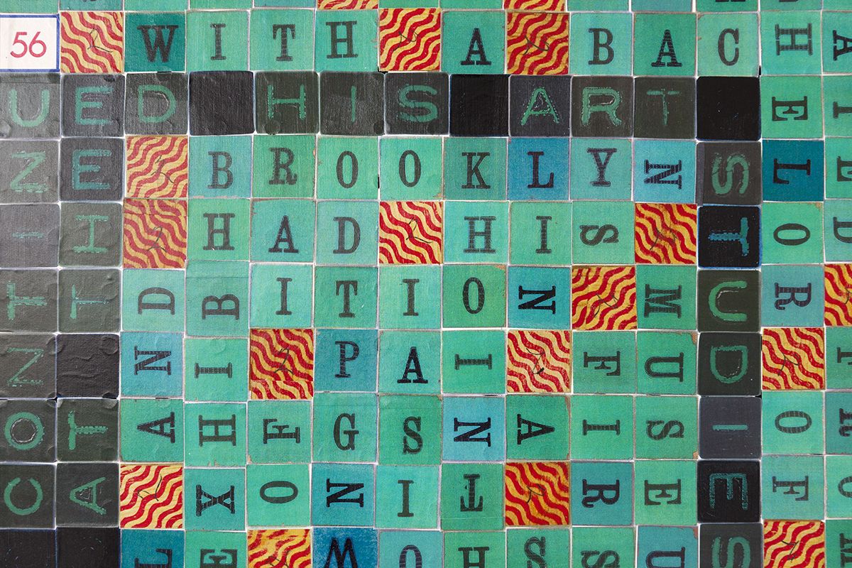 Allen Ruppersberg, Three San Francisco Poets (Bruce Conner), 2017 (detail)