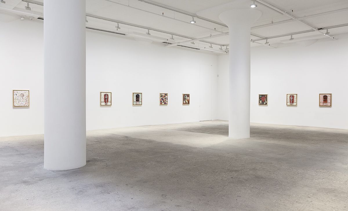 Richard Hawkins, Installation view, Norogachi: Ceramics After Artaud, Greene Naftali, New York, 2016