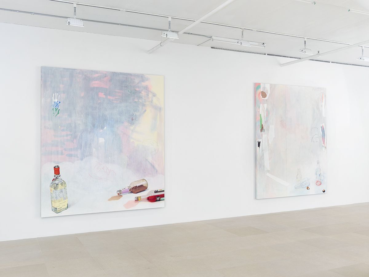 Monika Baer, Installation view, on hold, Greene Naftali, New York, 2015