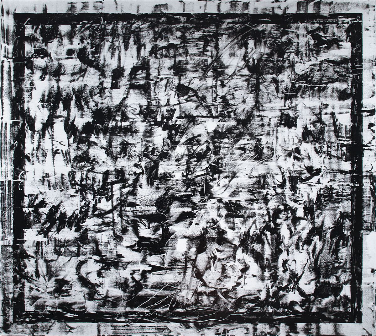 Jacqueline Humphries, 31/13 2013, Oil on linen, 114 x 127 inches