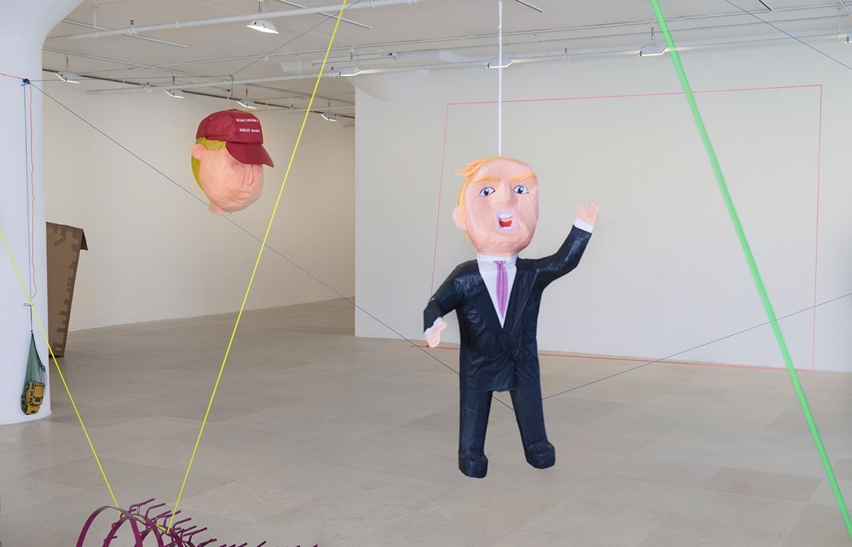 Rachel Harrison, Installation view, More News: A Situation, Greene Naftali, New York, 2016