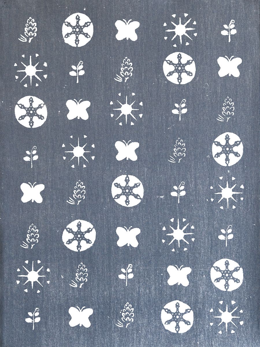 Gedi Sibony, Ceaseless Episodes of Blossom, 2013, Carpet primer, 98 x 73 1/2 inches
