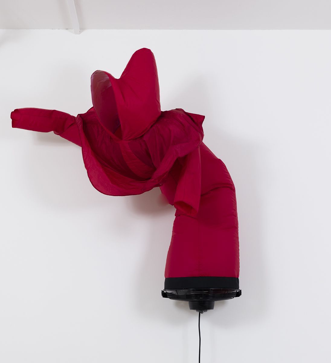 Paul Chan, Pillowsophia (after Pope Offred), 2017, Nylon, fan 228 x 76 x 22 inches (579.1 x 193 x 55.9 cm)