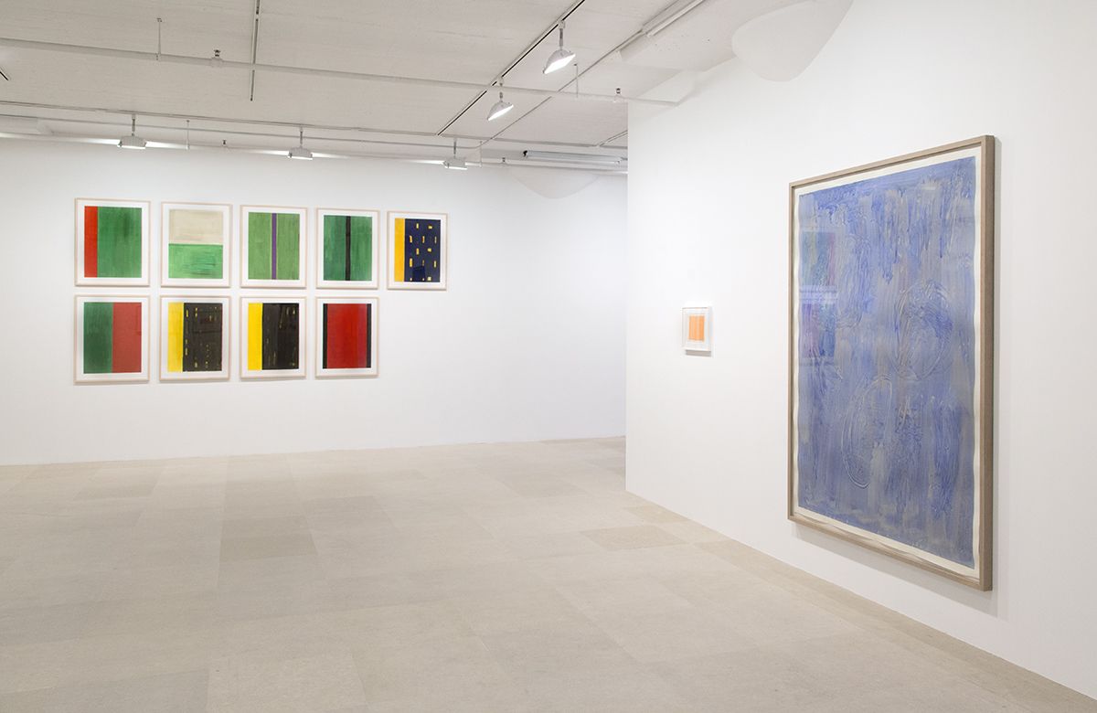 Günther Förg, Installation view, Works On Paper: 1976 - 2008, Greene Naftali, New York, 2016