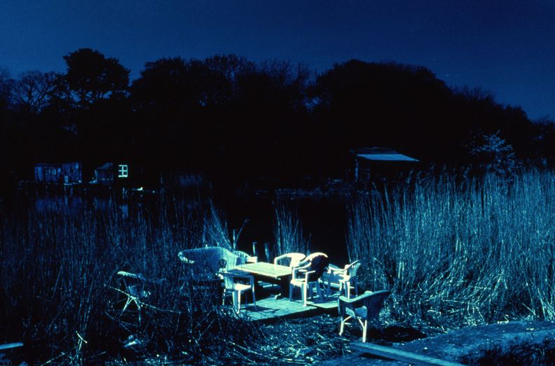 Day for Night, Christiania (The Tulip House/The Laboratories), 1996, c-print, 26 x 38 1/2 inches, edition of 5