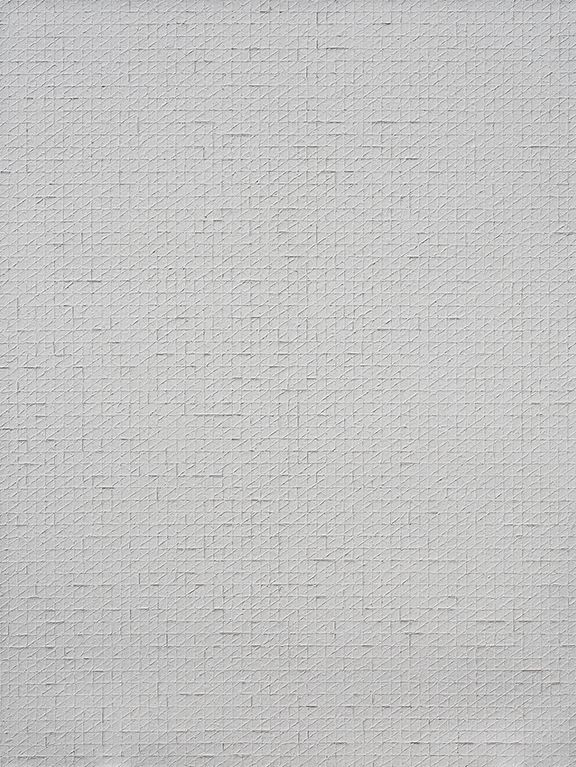 Chung Sang-Hwa Untitled 2014-2-12, 2014 Acrylic and kaolin on canvas 102 1/8 x 76 3/8 inches (259.1 x 193.9 cm)