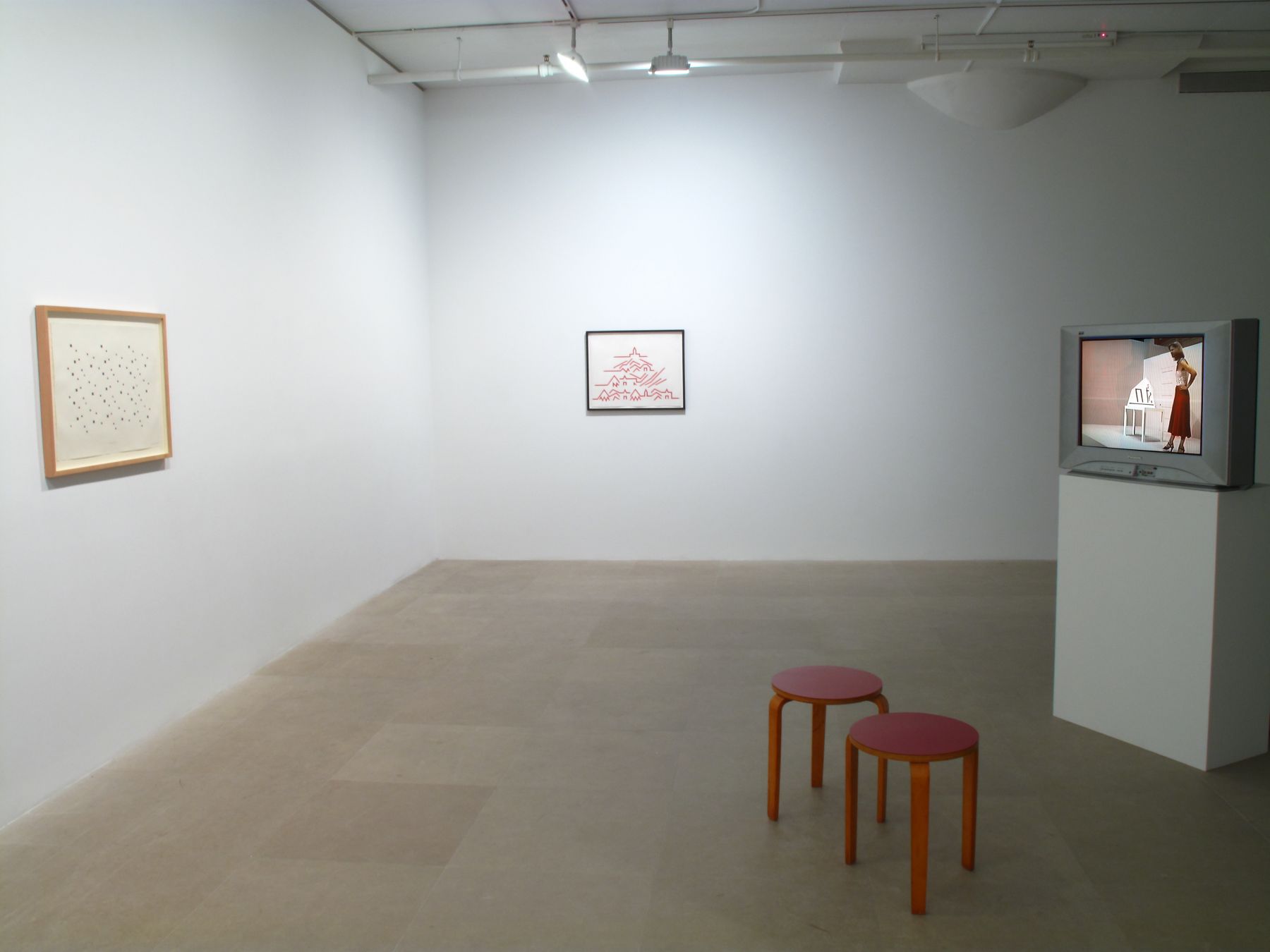 Installation view, Greene Naftali, New York, 2009