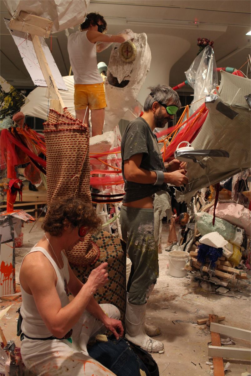 Blind Sculpture, Performance view, Greene Naftali, New York, 2010