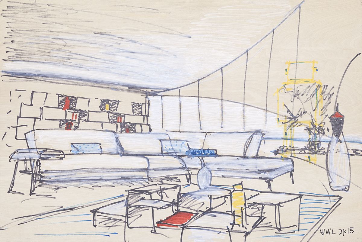 William Leavitt Living Room, 2015