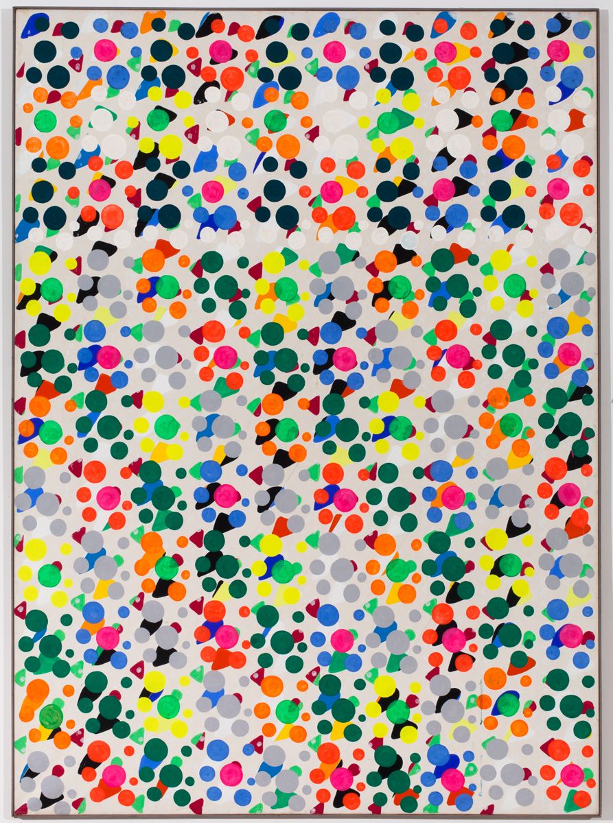 Konrad Lueg Untitled , 1966 Casein tempera on canvas 78 3/4 x 59 inches (200 x 150 cm)