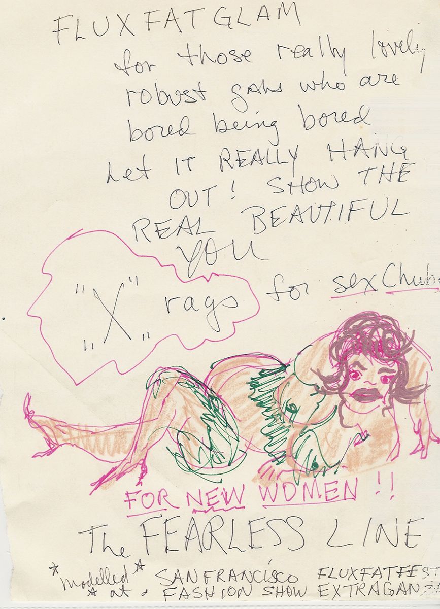 Paul Sharits Fluxfatglam Mixed media on paper 11 x 8 1/2 inches (27.9 x 21.6 cm)