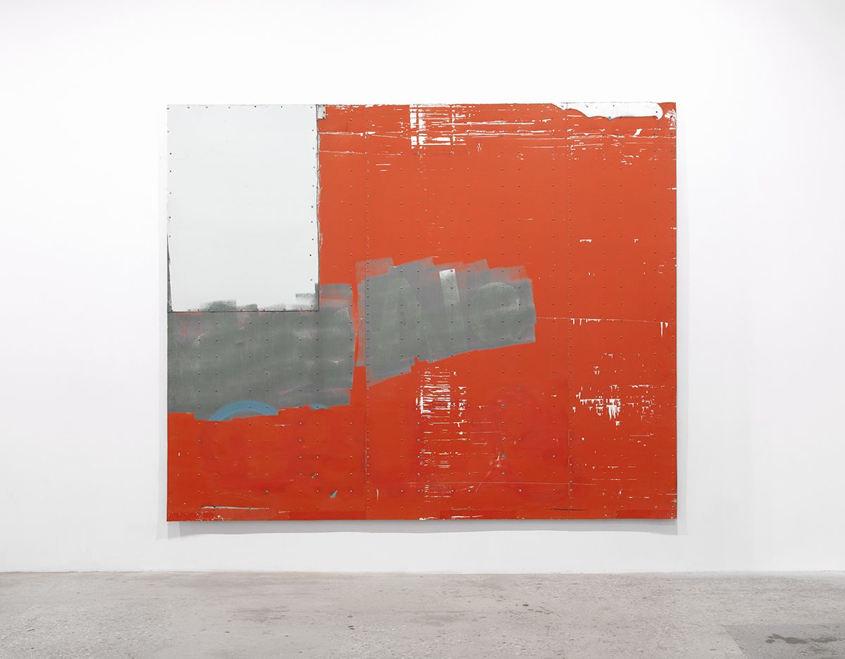 Stumble Riser, 2014, Aluminum semi-trailer, 120 3/8 x 90 1/2 inches
