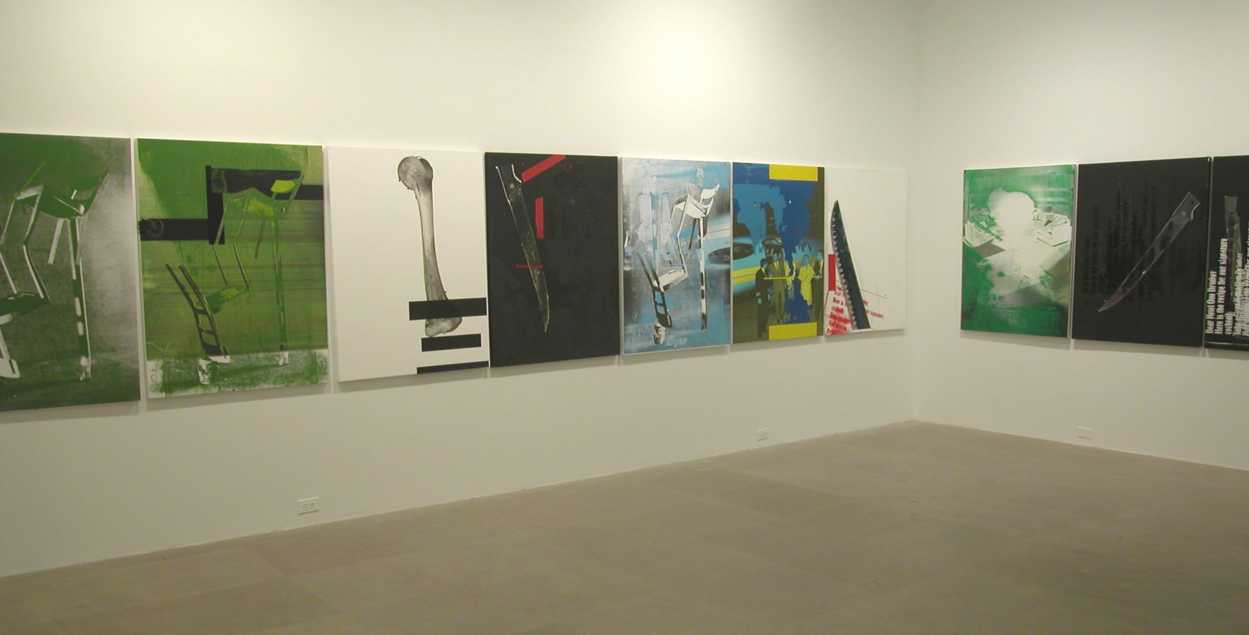 Installation view, The Failever of Judgement Part III, Greene Naftali, New York, 2005