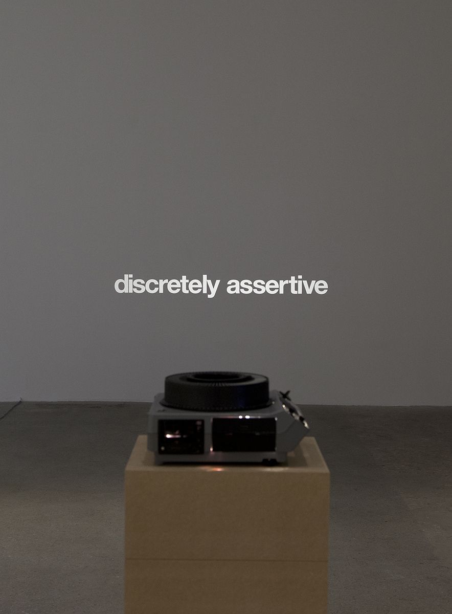 John Knight Where do you live?, 1974 80 Slide projection Dimensions variable