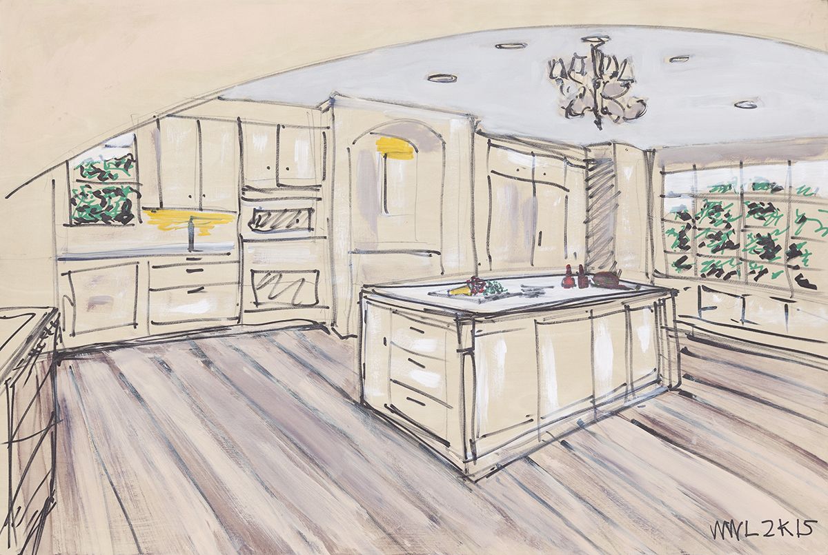 William Leavitt Kitchen Island #1, 2015
