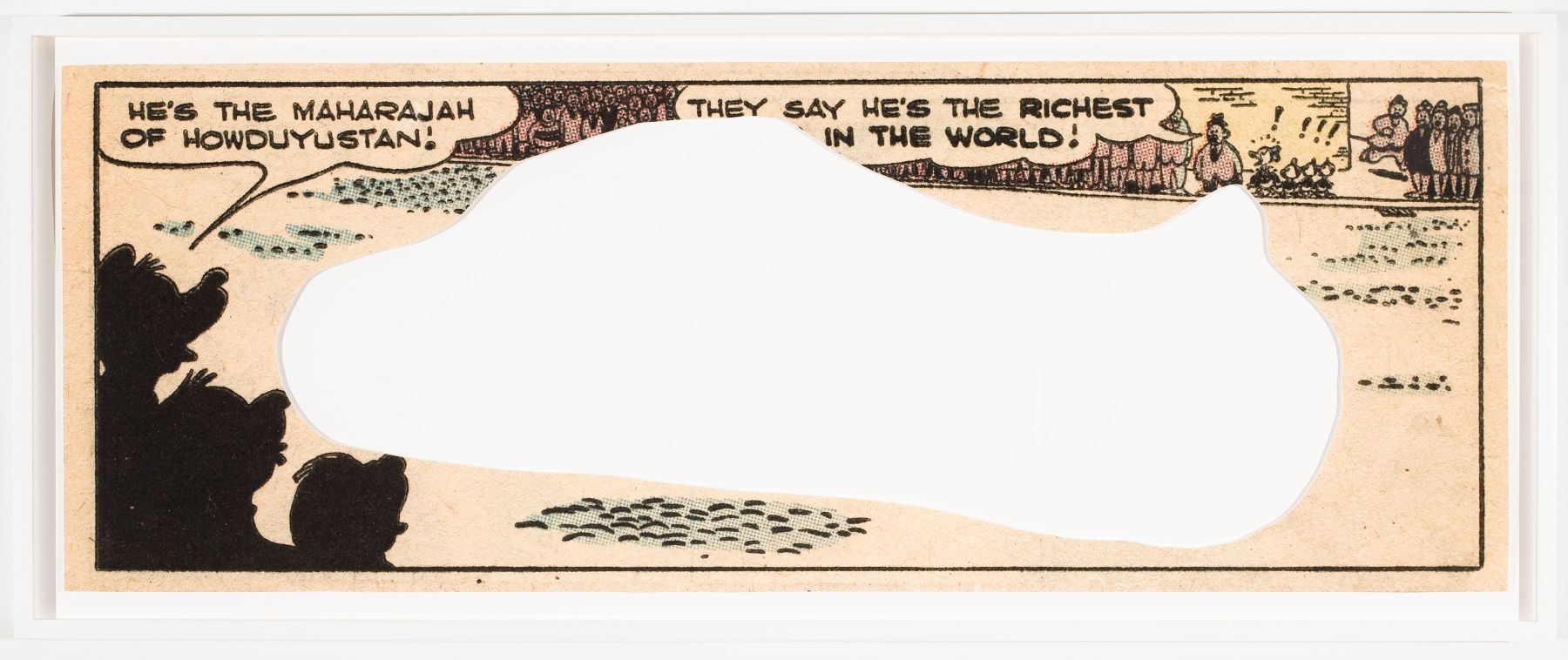 Allen Ruppersberg, Little Problem 1, 2010, archival inkjet print on paper, 15 x 42 inches