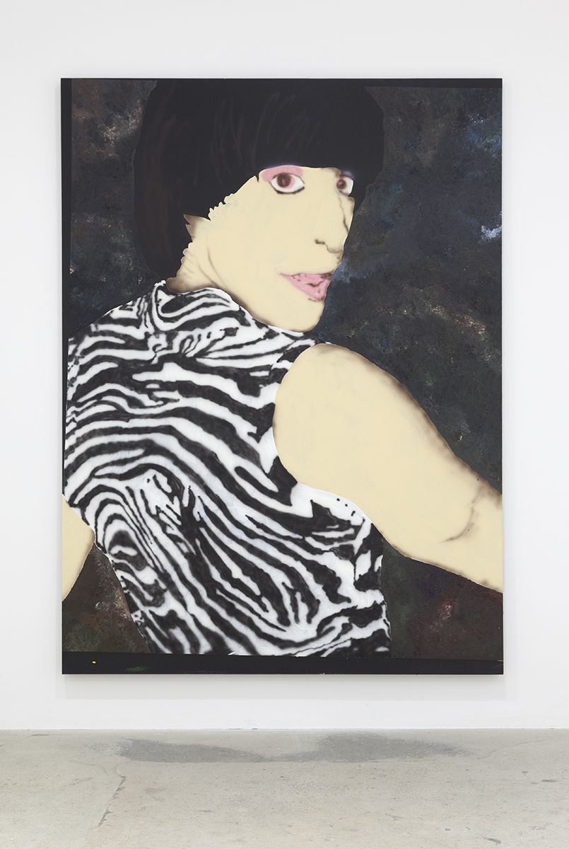 Mathieu Malouf Brüno, 2015 Oil and polymer on linen 106 3/8 x 78 3/4 x 1 3/8 inches (270 x 200 x 3.5 cm)