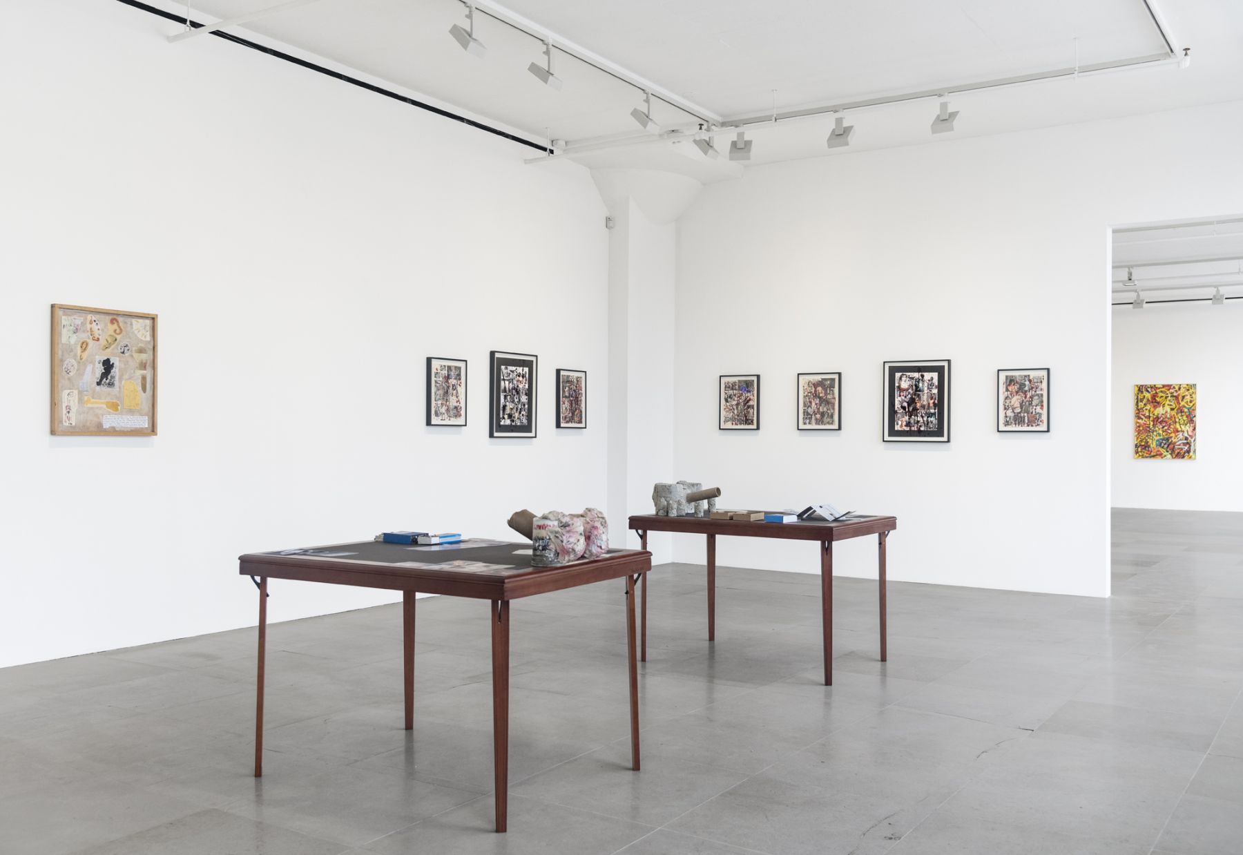 Richard Hawkins, Installation view, Bait Paintings, Greene Naftali, New York, 2019