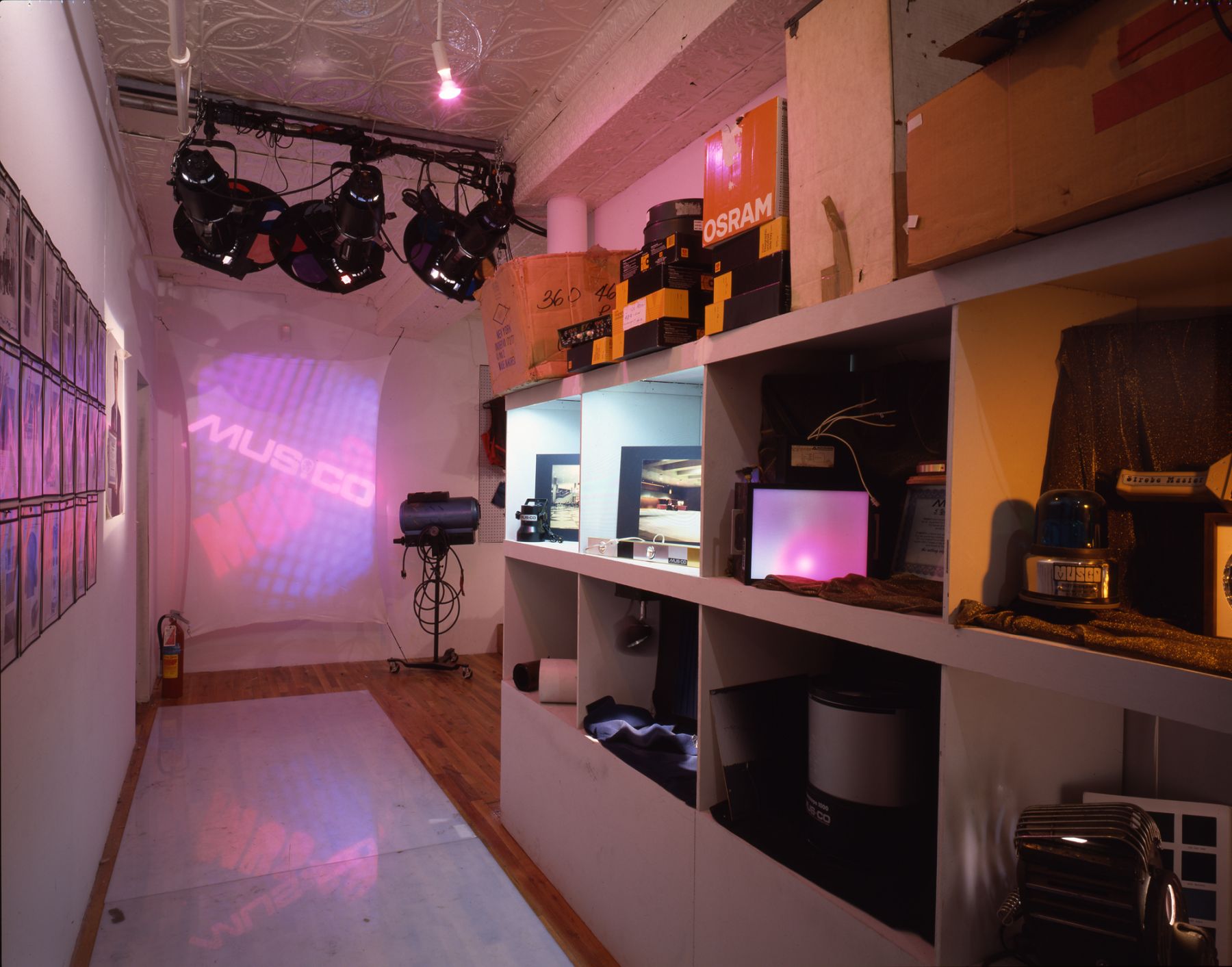 Michael Smith, Mus-Co:1969-1997, Installation view, Lauren Wittels, NY, 1997 In collaboration with Joshua White