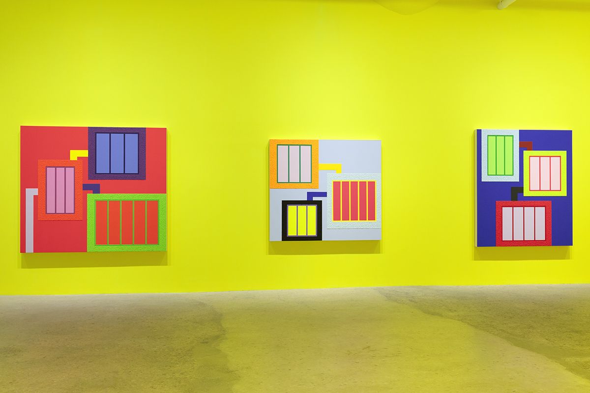 Peter Halley, Installation view, Greene Naftali, New York, 2017