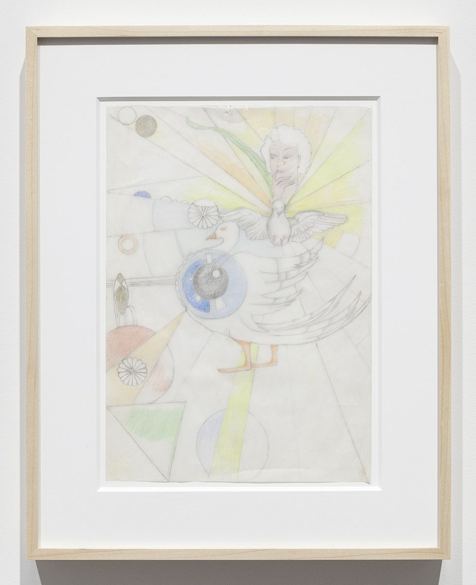 Katharina Wulff Untitled, 2016 Pencil, colored pencil on transparent paper Paper: 11 5/8 x 8 1/4 inches (29.5 x 21 cm) Frame: 16 1/2 x 13 x 1 3/8 inches (41.9 x 33 x 3.5 cm)