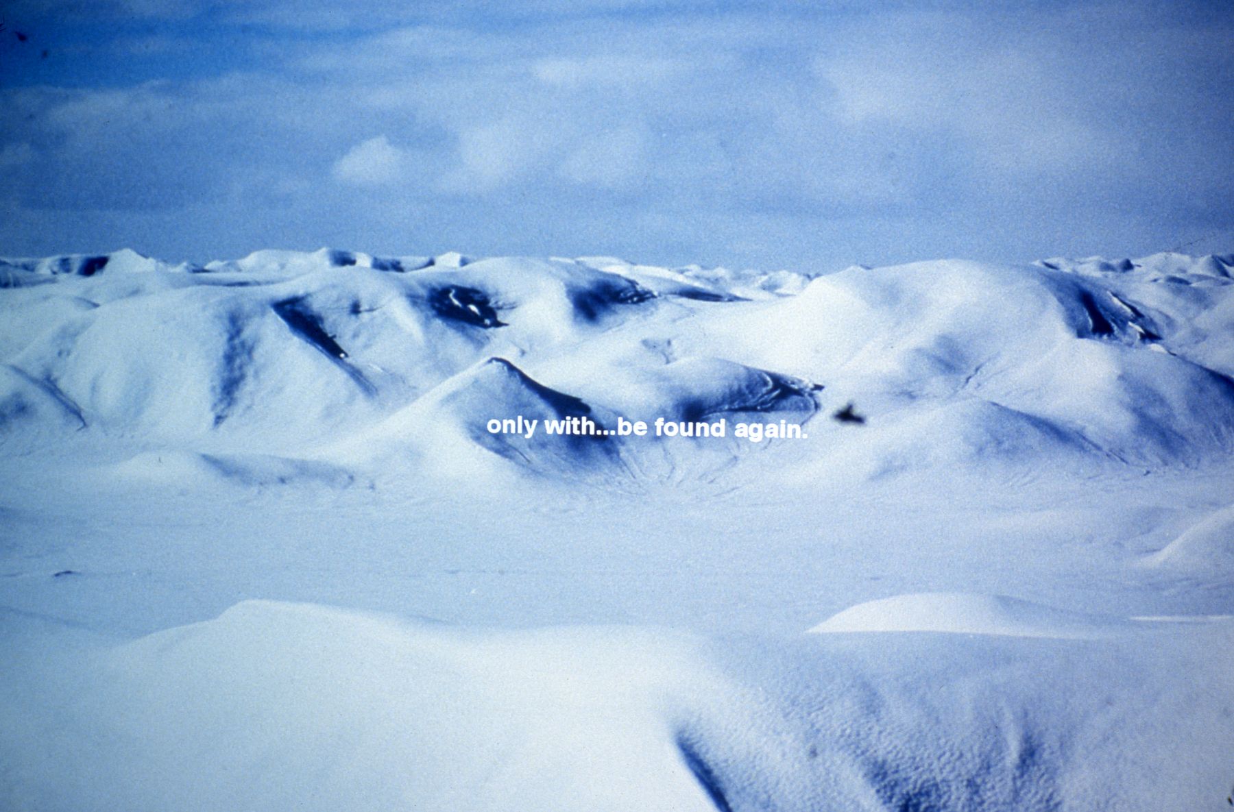Nordenskiold & the Icecap, 1999-2000, slide installation, duration: 12 minutes, edition of 5