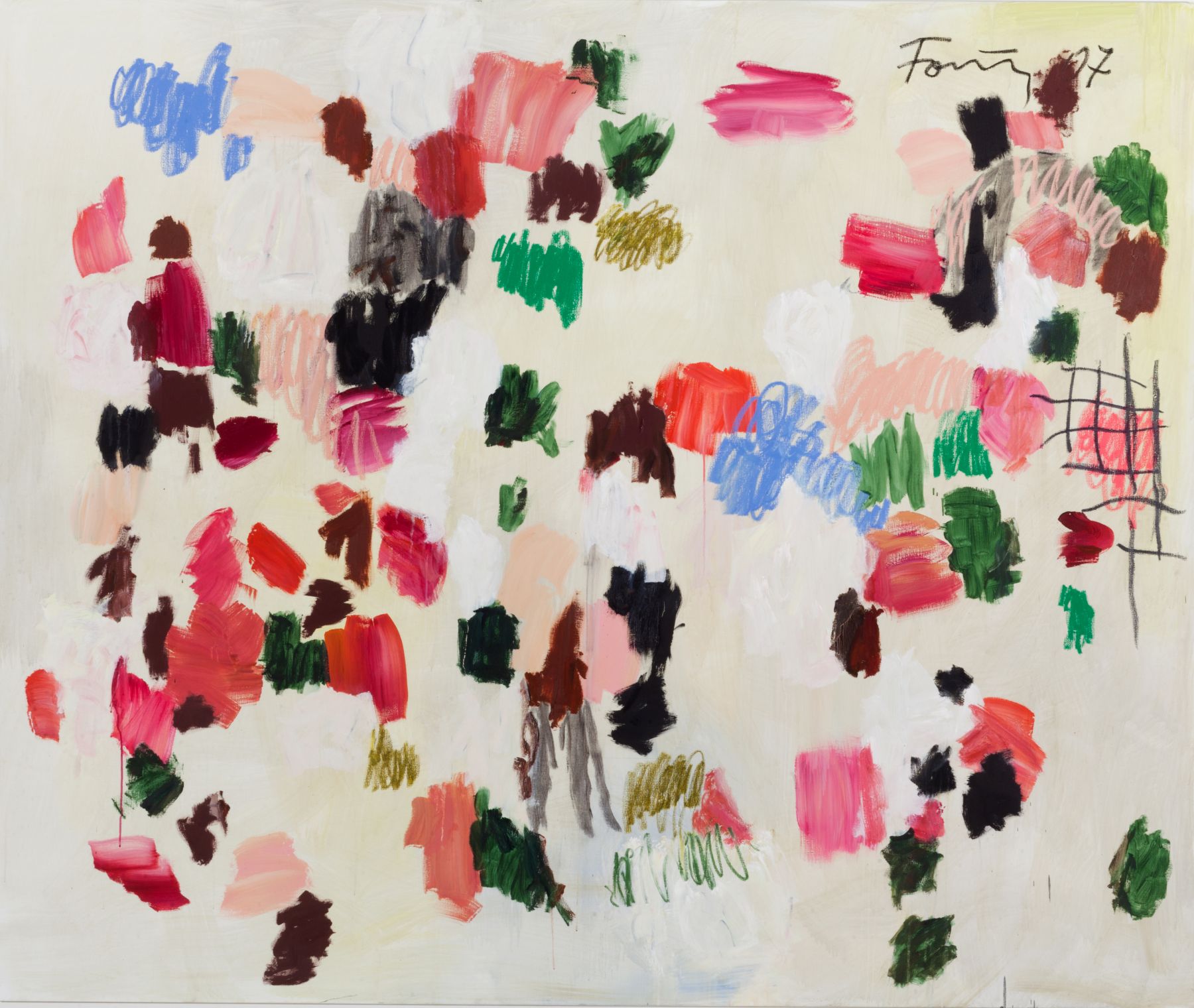 Günther Förg, Untitled, 2007, Acrylic and oil on canvas, 78 3/4 x 94 1/2 inches
