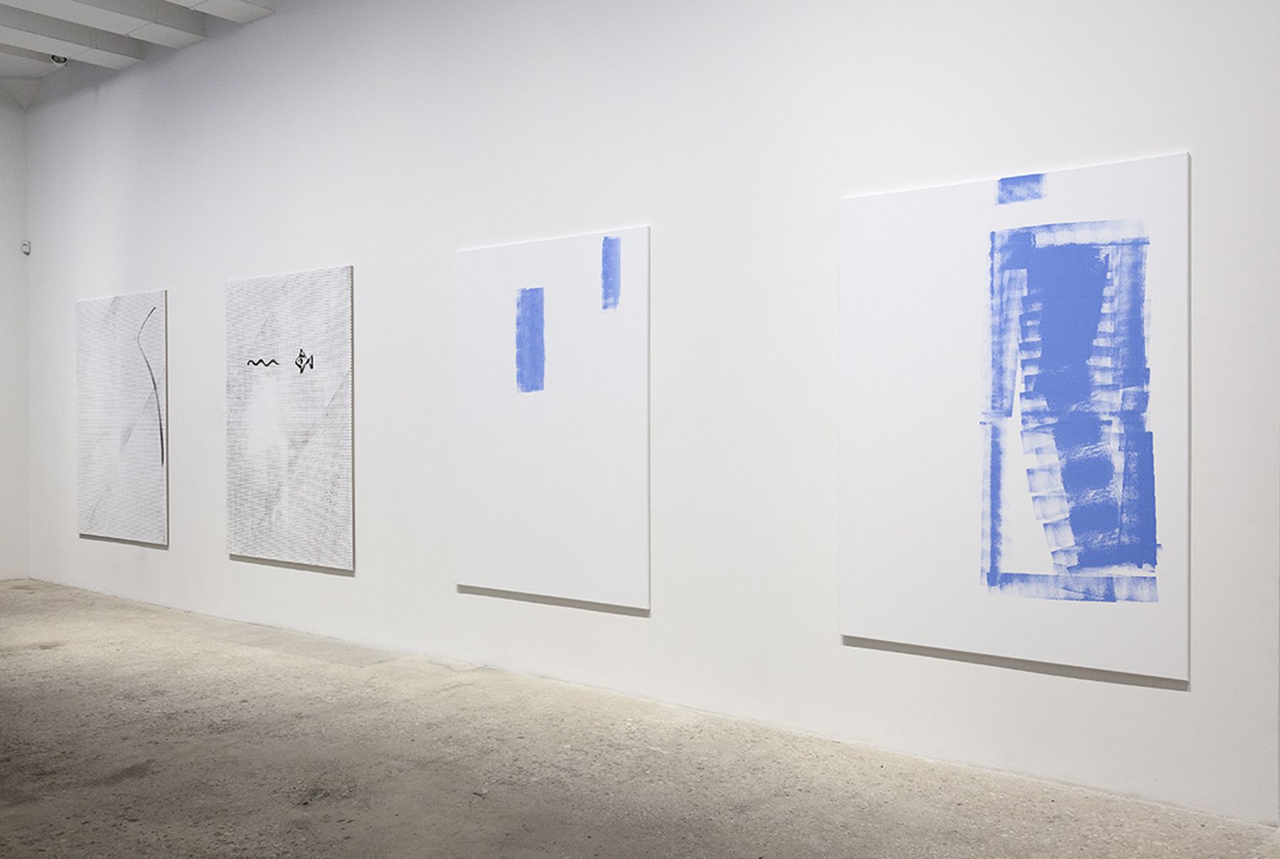 Michael Krebber, Installation View, Ground Floor, Greene Naftali, New York, 2015