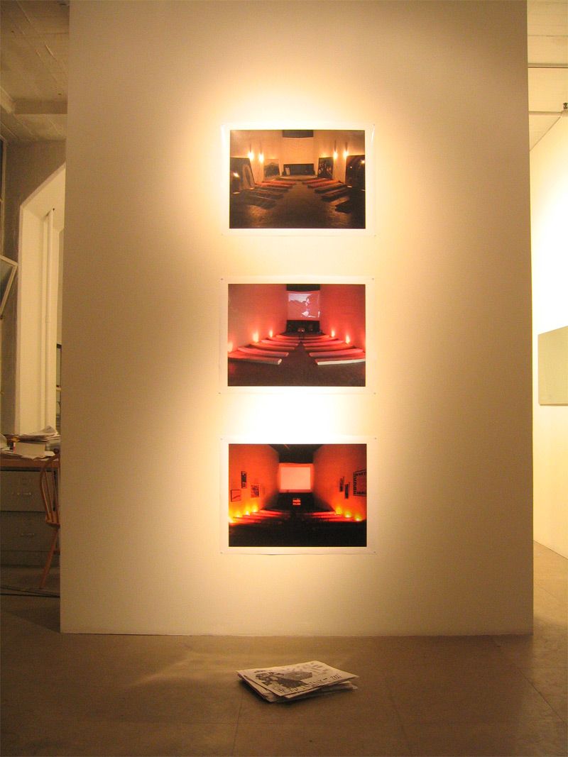 Installation view, Fia Backström, In Memory of HERD INSTINCT 360º, Greene Naftali, New York, 2006
