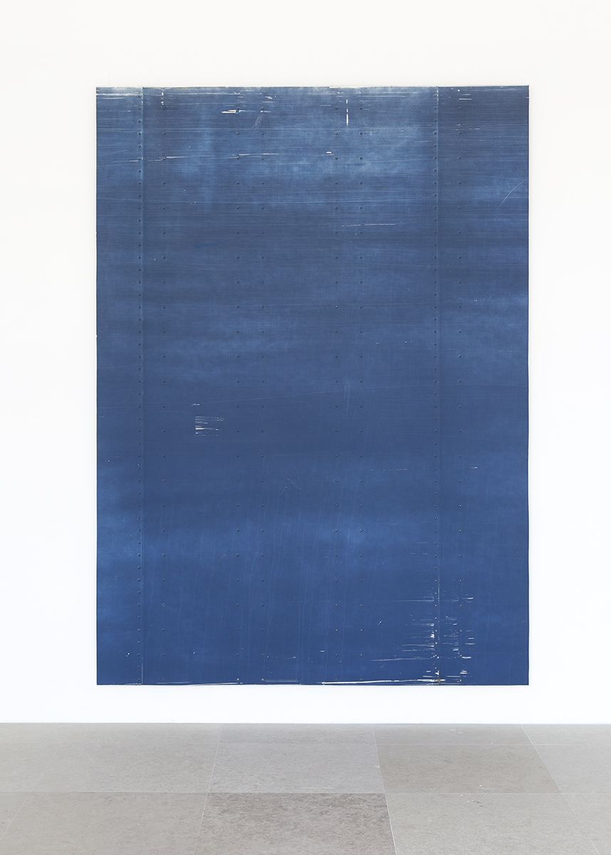 Her Deeps the Sea, 2014, Aluminum semi-trailer, 96 1/2 x 70 inches