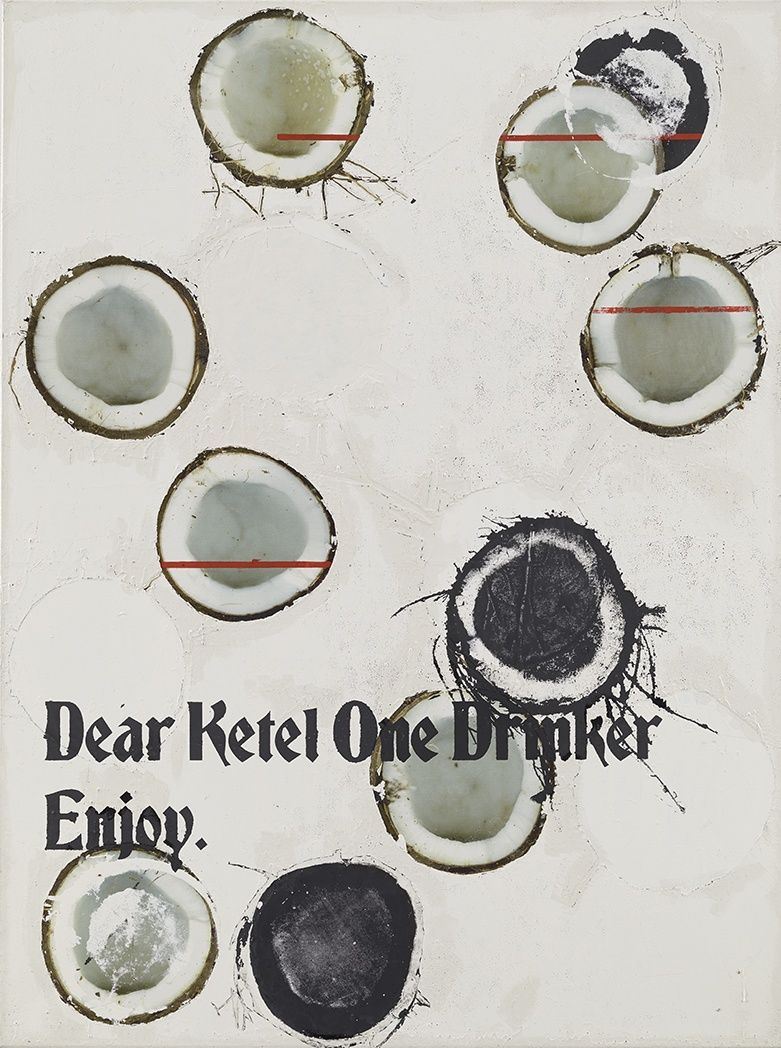 Guyton \ Walker Untitled (Coconut 6), 2005 silkscreen and inkjet on canvas 48 x 36 inches 121.9 x 91.4 cm