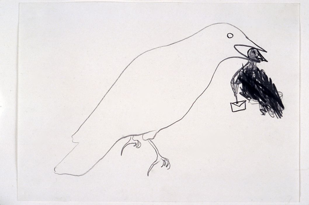 Undated Letter / Invisible Branch, 1999, Drawing, 8.2 x 11.6 inches