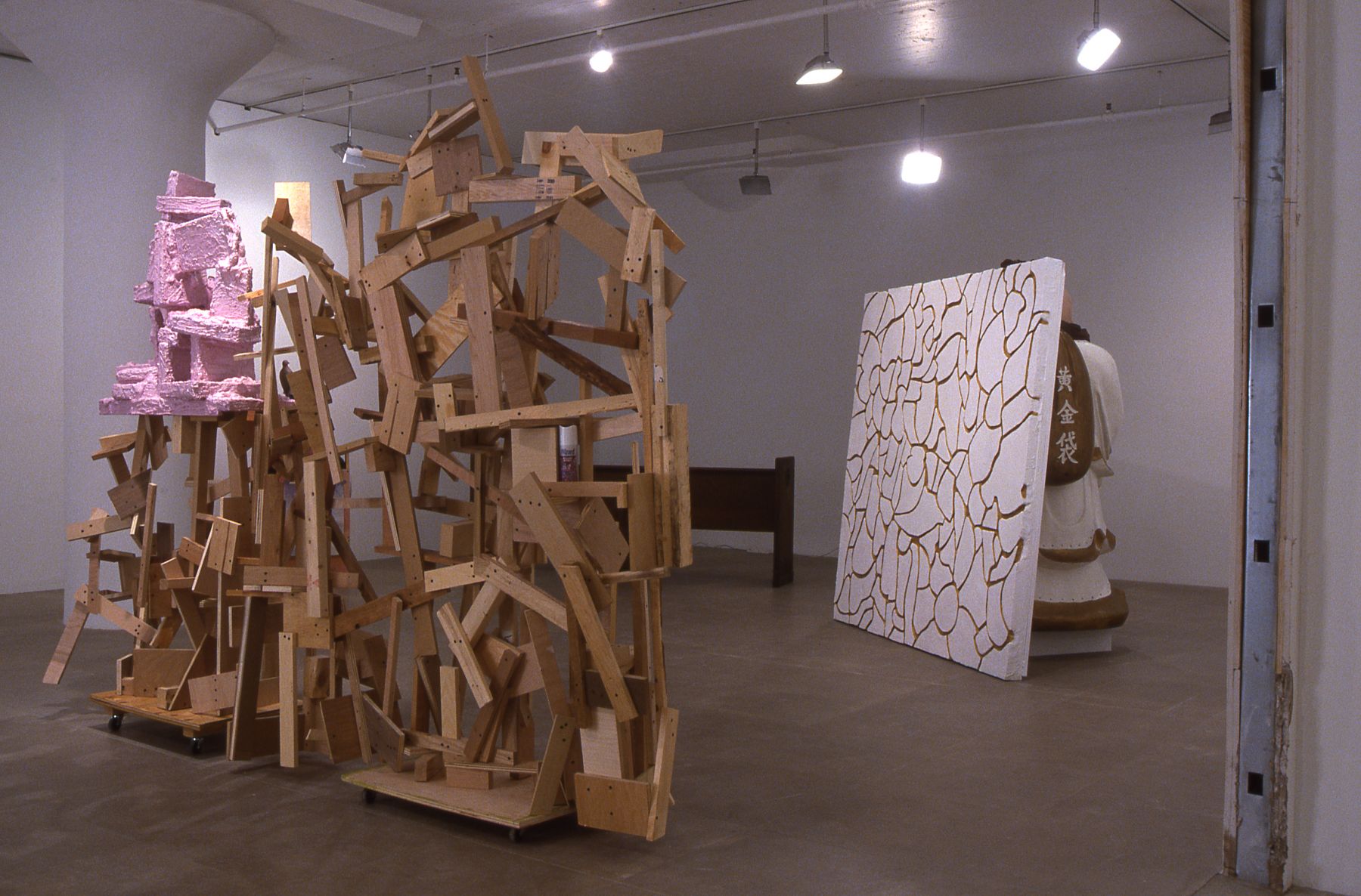 Rachel Harrison, Installation view, Latka/Latkas, Greene Naftali, New York, 2004