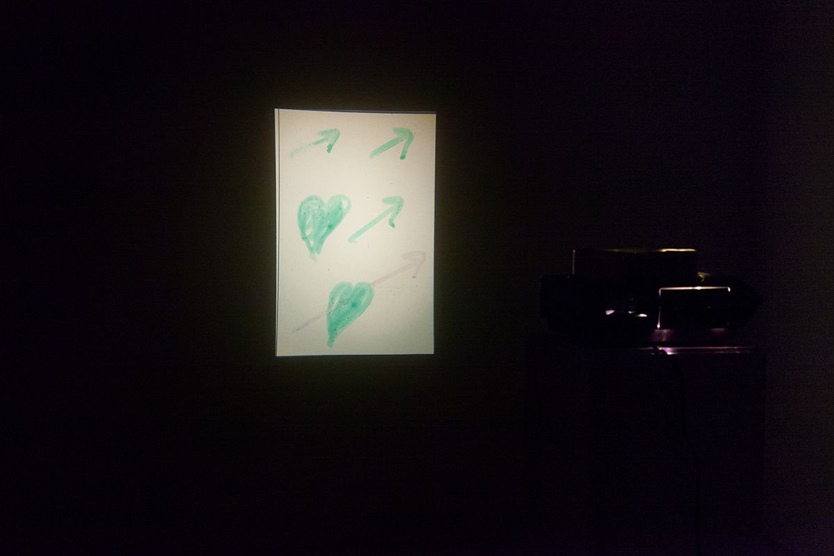 Marcel Broodthaers, Sex Film, 1971-1972, 33 Slides, felt pen on blank film, Dimensions variable