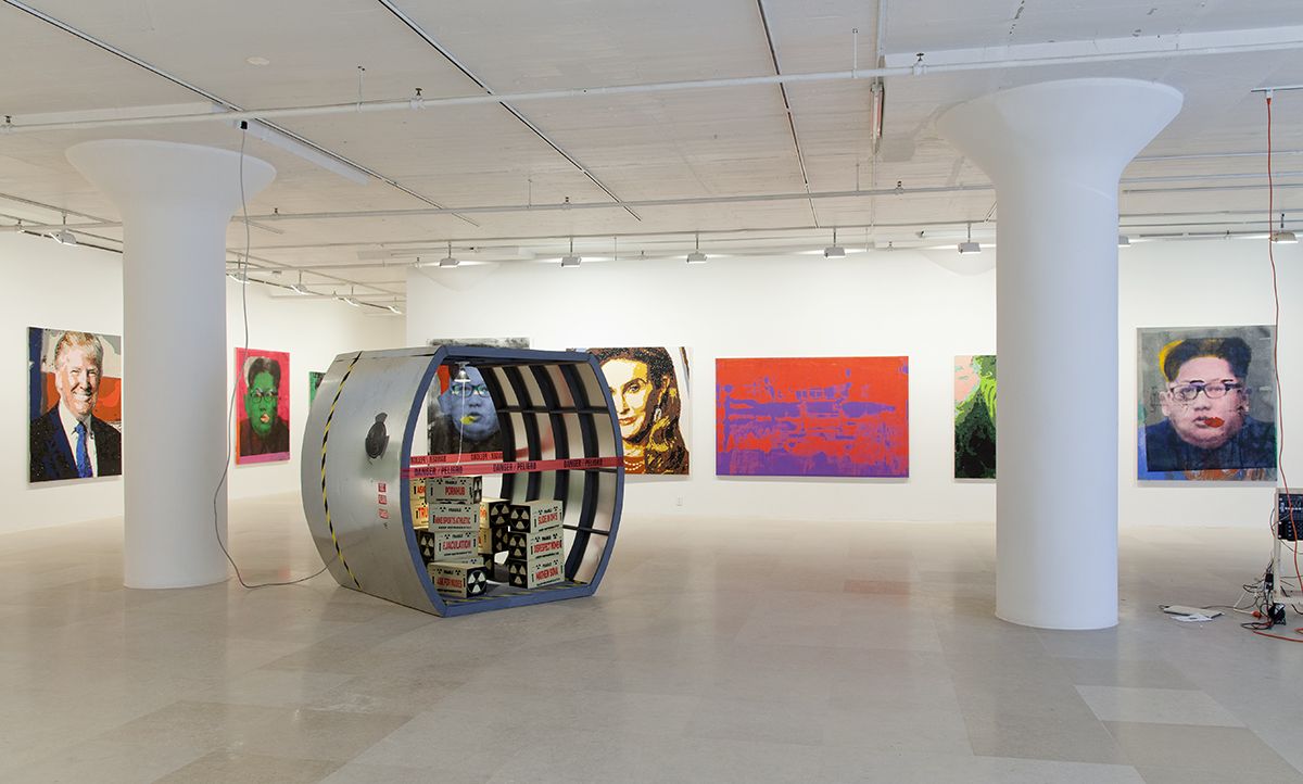 Mathieu Malouf, Installation view, Toxic Masculinity Fallout Shelter, Greene Naftali, New York, 2017