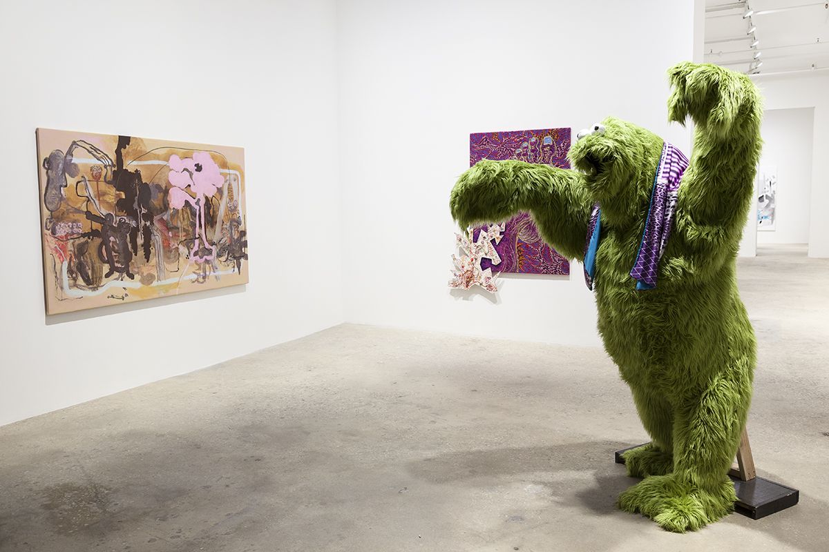 Installation view, Infected Foot, Greene Naftali, 2017