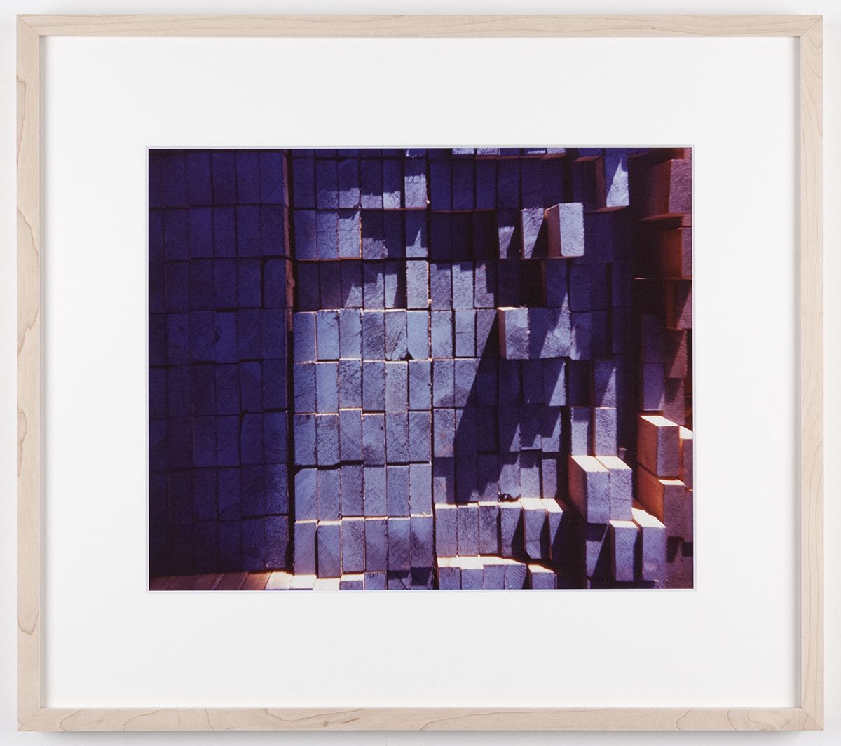 Dan Graham Lumber Ends, New Jersey, 1965 C-print Framed: 17 1/8 x 19 3/8 inches (43.5 x 49.2 cm)