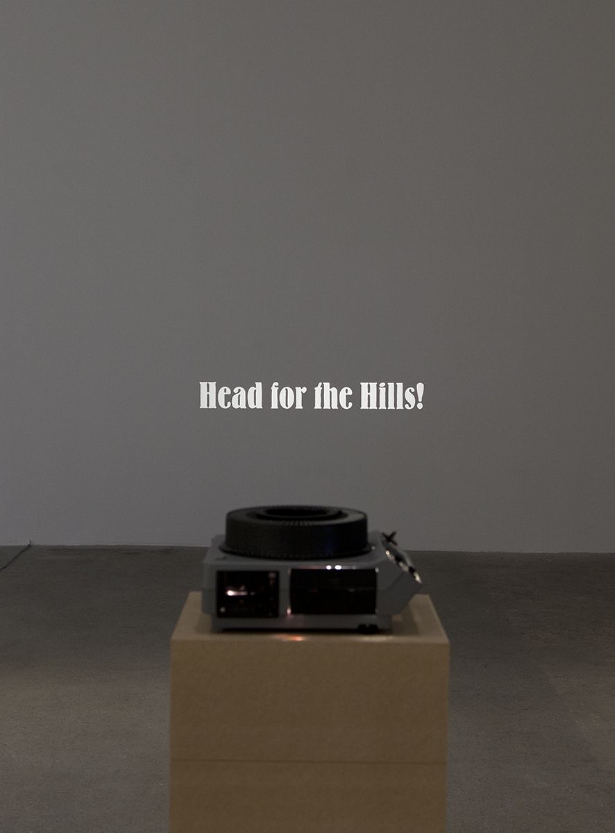 John Knight Where do you live?, 1974 80 Slide projection Dimensions variable