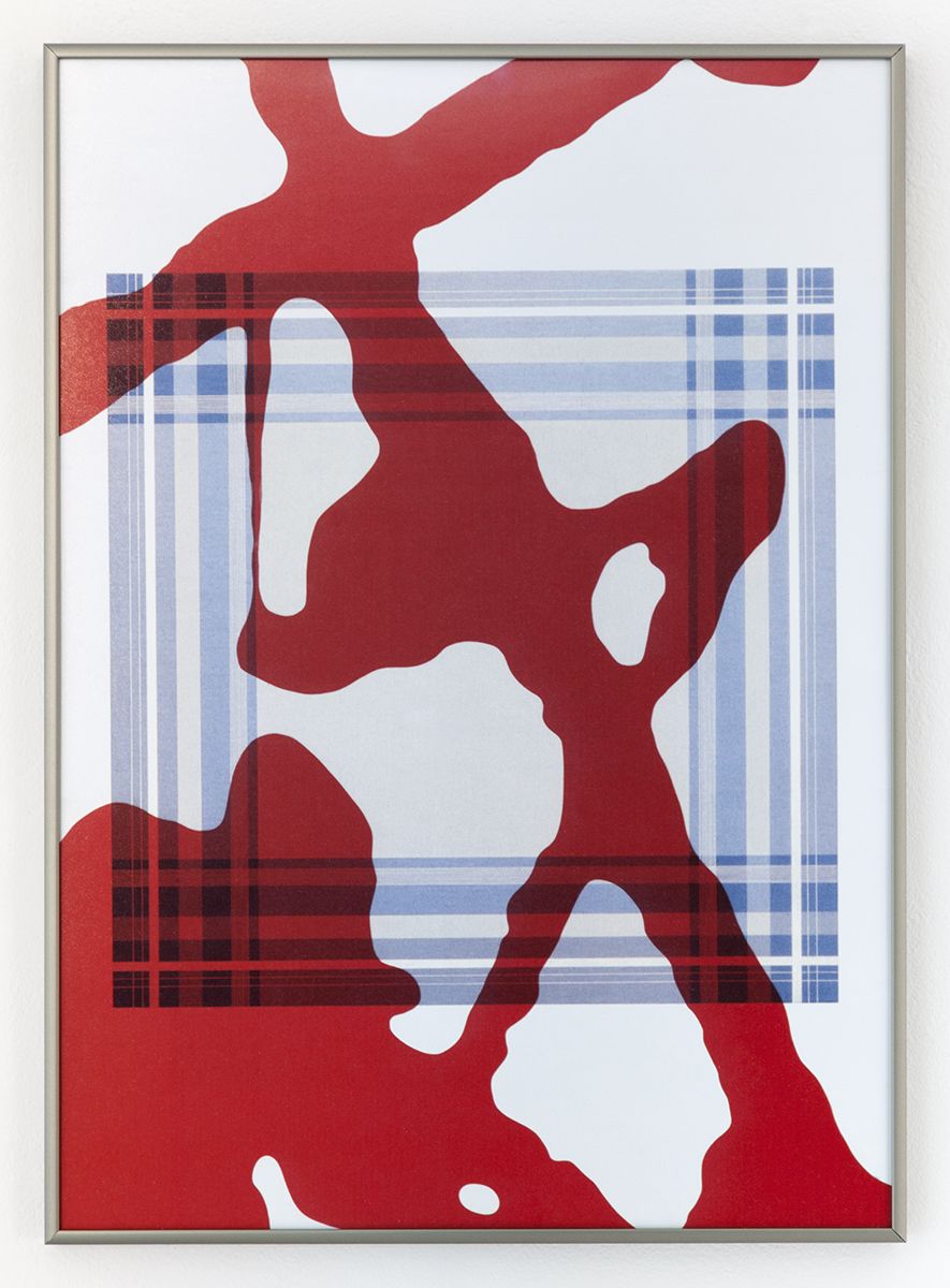 Daan van Golden, Study Pollock/Composition with Blue Square, 2012