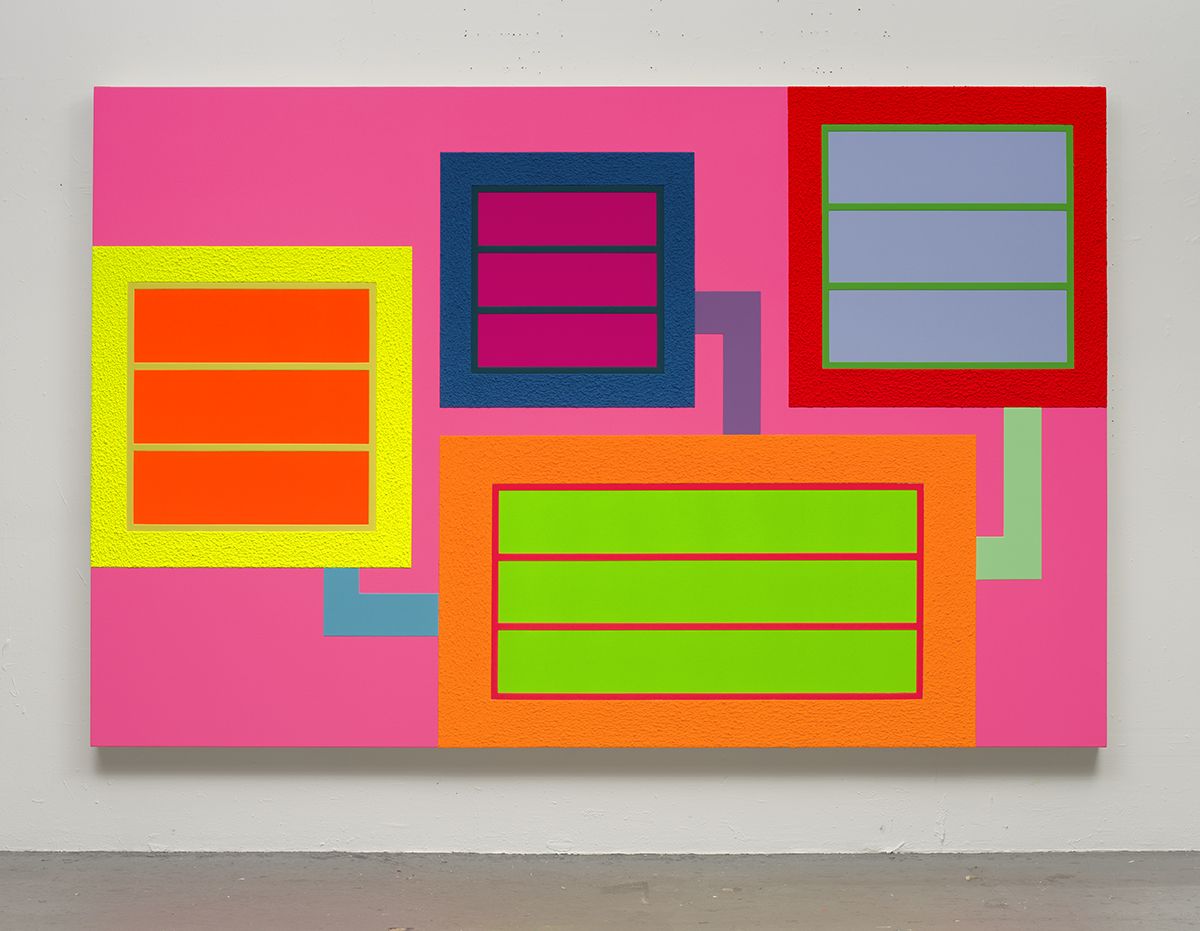 Peter Halley, Here and Now, 2018