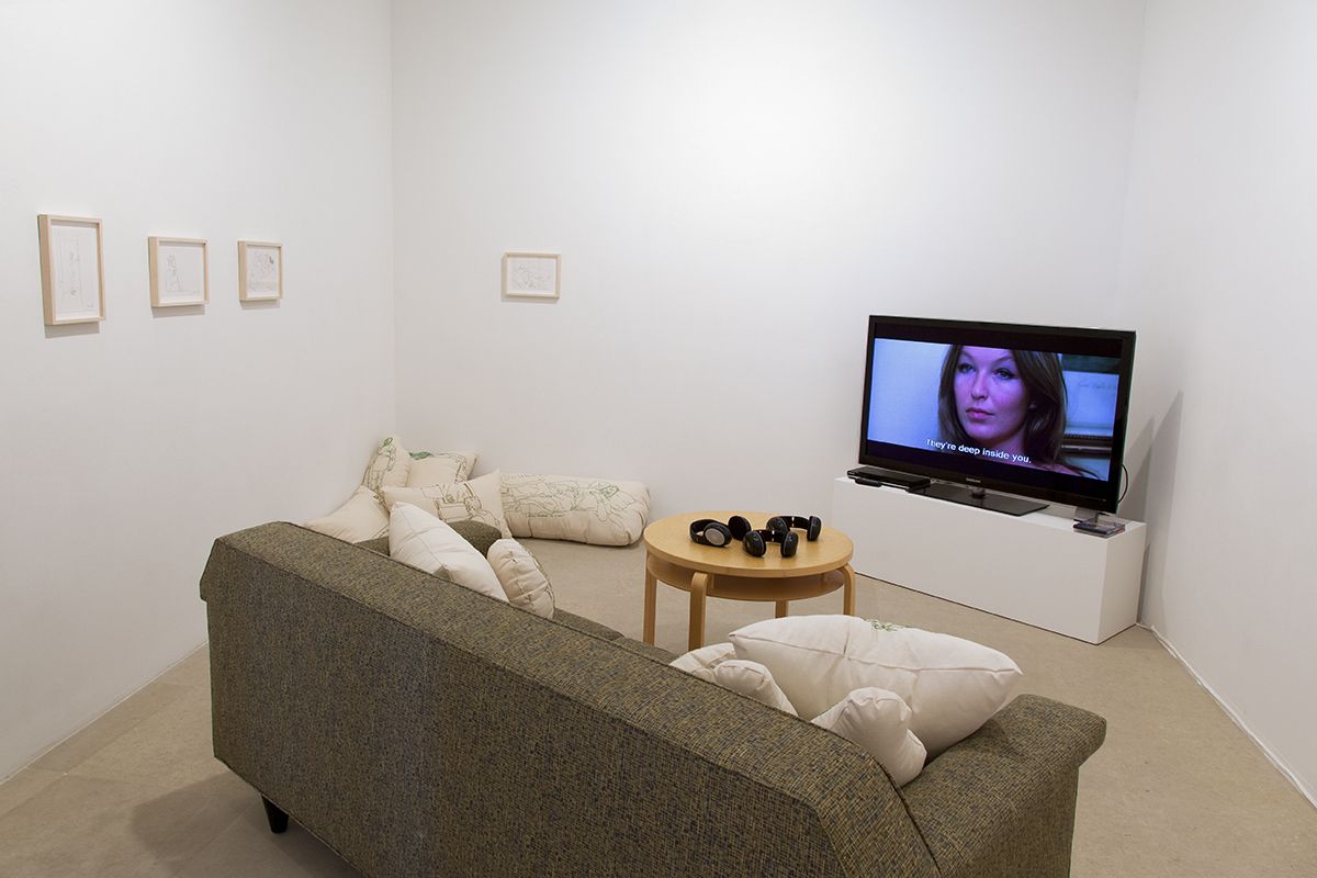 Mieko Meguro, Installation view, Couch Potato with Dan, Greene Naftali, New York, 2016